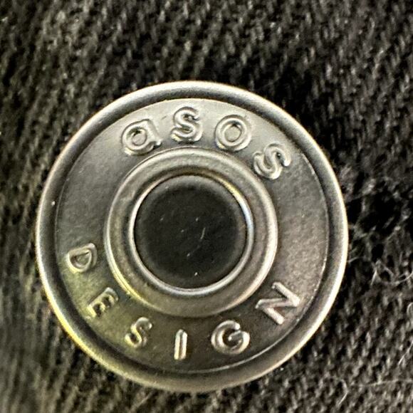 ASOS DESIGN – Hourglass Original Denim Overalls – Black – US 6 - Picture 5 of 5